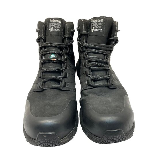 Timberland PRO Men's A297S Radius CTCP Mid Athletic Work Boots Black Size 12W - Picture 2 of 9